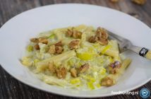 Pasta met gorgonzola, prei en walnoten Pasta gorgonzola prei en walnoten (pasta gorgonzal, porro e noci)