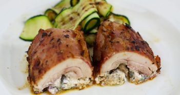 Involtini van kip met ricotta, prosciutto en salie