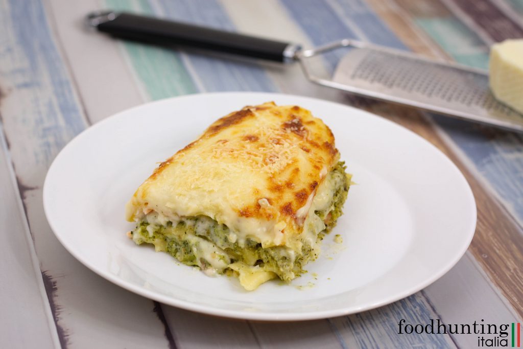 Lasagne met zalm en broccoli