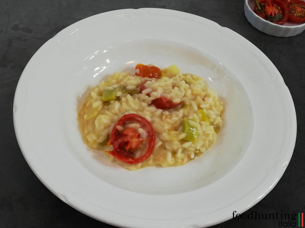 Risotto met gedroogde tomaten