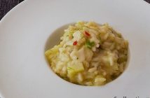 Romige venkelrisotto met een beetje pit Venkelrisotto met een beetje pit