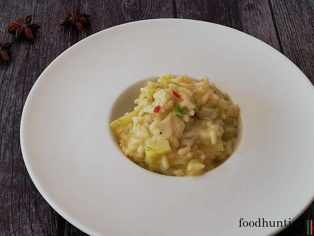 Venkelrisotto met een beetje pit