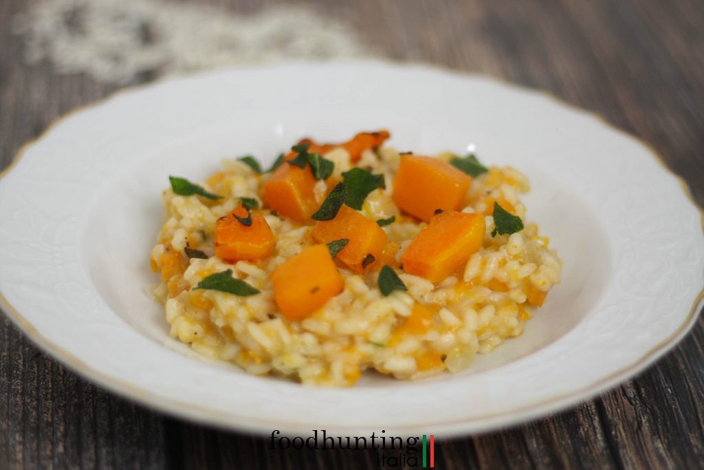 Risotto met pompoen en salie