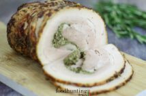 Langzaam geroosterde porchetta uit de oven Geroosterde porchetta uit de oven