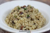 Paddenstoelen risotto met guanciale Paddenstoelen risotto met guanciale