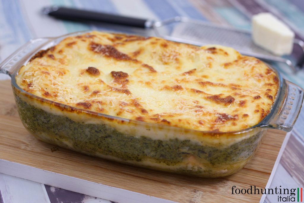 Lasagne met zalm en broccoli