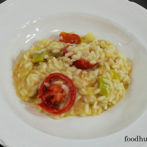 Risotto met gedroogde tomaten