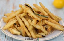 Gefrituurde groente in een knapperig jasje Gefrituurde groente - verdure fritte