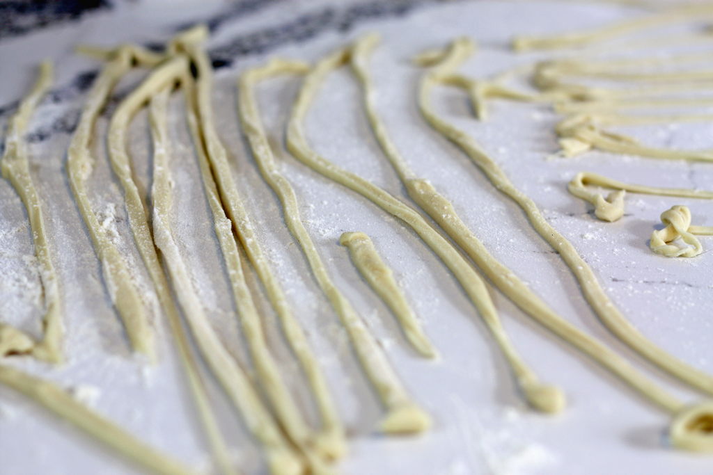 Pici pasta uit Toscane